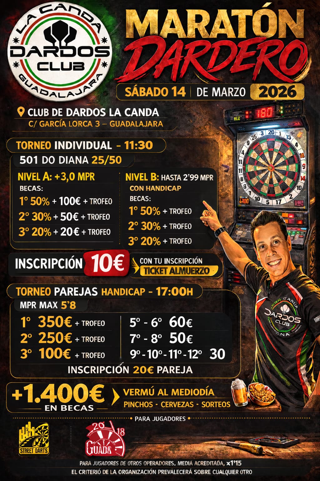 La Canda os espera en su Maratón Dardero – Guadalajara 2026